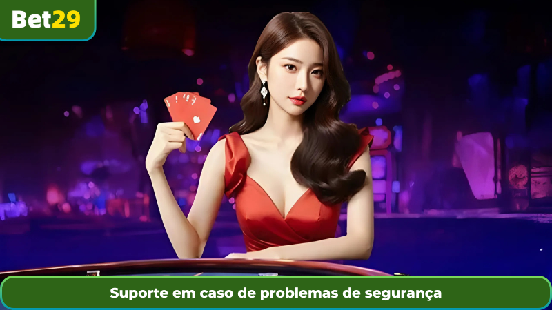 Suporte em caso de problemas de segurança
